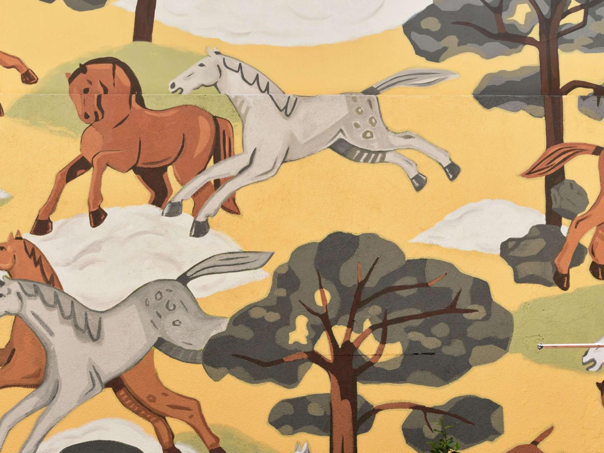 فندق بولمان ميلبورن أون سوانستون ملبورن المظهر الخارجي الصورة Detail of the mural